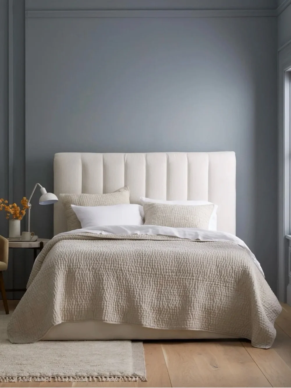 Quince European Linen and Cotton Stitch Quilt in Natural King/Cal King 856